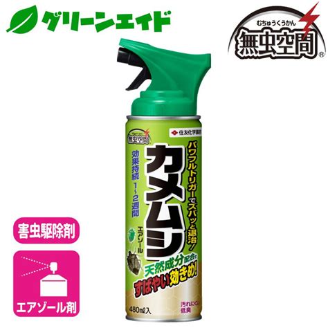 カメムシ 殺虫剤 カメムシエアゾール 480ml 住友化学園芸 害虫 駆除 庭 園芸 ガーデニング 13258 グリーンエイド 通販