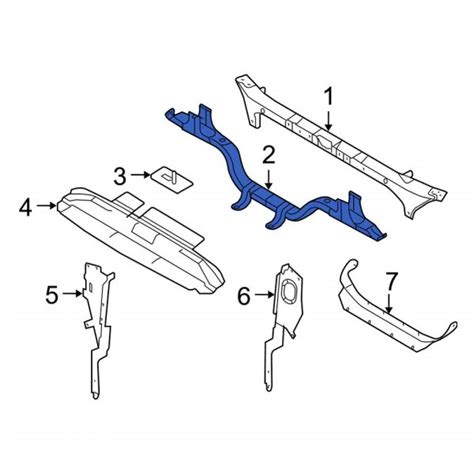 Ford OE 7C3Z16138A Front Lower Radiator Support Tie Bar