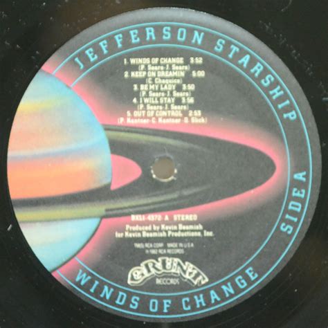 Jefferson Starship Winds Of Change USA 1980 купить виниловую