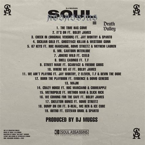 Soul Assassins 3: Death Valley : DJ Muggs : Free Download, Borrow, and ...