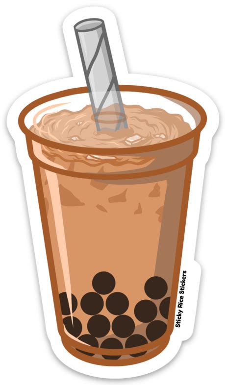 Milk Tea Boba - Sticker – Asians Never Die