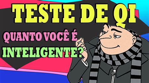 Teste De Qi Teste De Intelig Ncia Qual Seu Qi Youtube