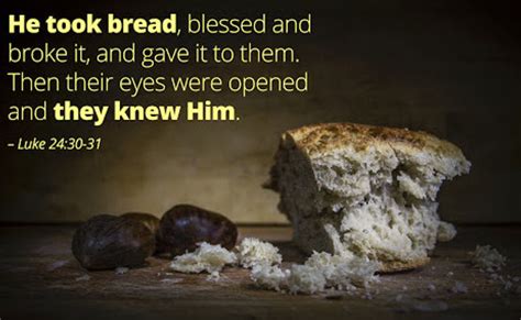 Jesus Disappeared At The Breaking Of Bread