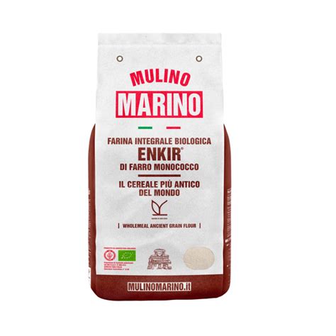 Farina Bio Integrale Enkir 1kg Mulino Marino