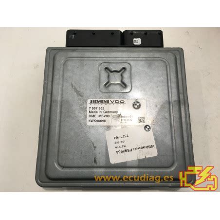 Engine Ecu Siemens Vdo Dme Msv Wk Bmw E I V I Hp