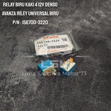 Relay Biru Kaki 4 12V Denso Avanza Riley Universal Biru Kaki 4 Original