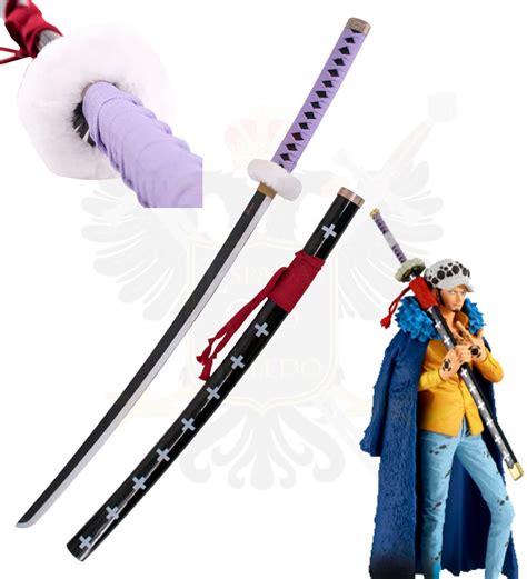 Katana De Trafalgar Law De One Piece De Bambú Espadas Y Oro De Toledo