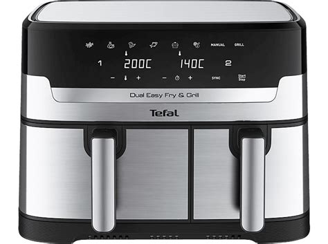 TEFAL EY905D Dual Easy Fry Grill Heißluftfritteuse 2700 Watt