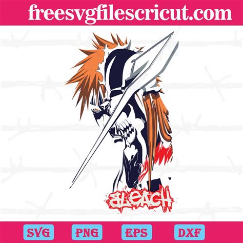 Ichigo Kurosaki Bleach Anime Svg Png Dxf Eps Designs Download Free