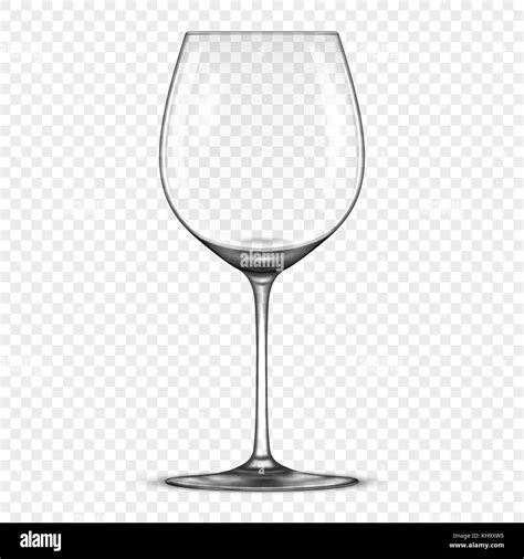 Vektor Realistische Leer Wein Glas Symbol Auf Transparentem Hintergrund