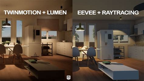 Real Time Rendering Twinmotion Lumen Vs Blender Eevee Raytracing