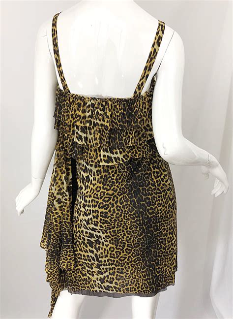 Vintage Jean Paul Gaultier 1990s Leopard Cheetah Animal Print 90s Sash