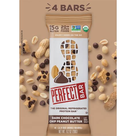 Save On Perfect Bar Organic Dark Chocolate Chip Peanut Butter Protein Bar 4 Ct Order Online