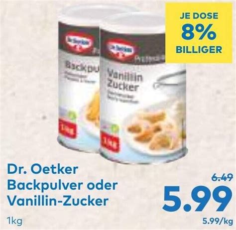 Dr Oetker Backpulver Oder Vanillin Zucker Angebot Bei T G