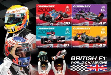 Stamps on Formula One Racing: British Formula 1 World Champions