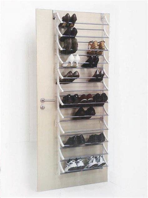 Wieszak Na Buty Organizer Zawieszany Na Drzwi 183 X 63 X 20 Cm Czarny