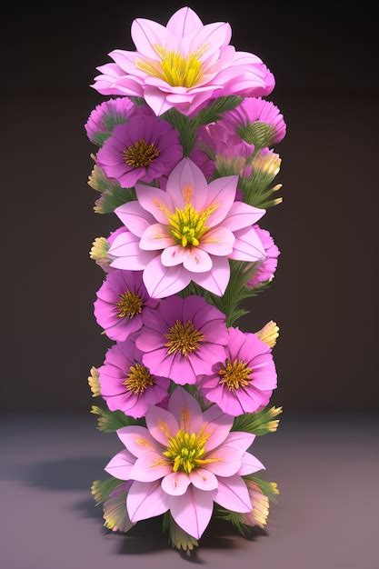 Premium AI Image | Whispers of Nature Intricate Symmetrical Round Flowers Unveiled