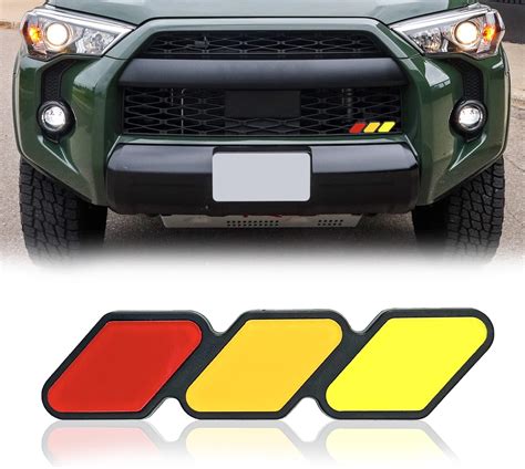 Amazon Dewkou Pack Tri Color Grille Decor Badge Car Decoration