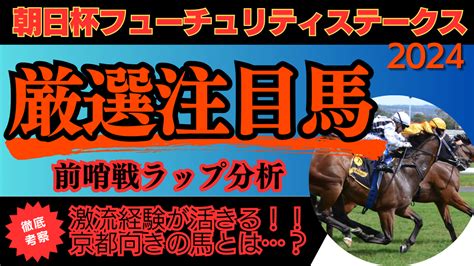 【朝日杯フューチュリティステークス2024】前哨戦ラップ分析から浮上する適性抜群の馬とは？ 血統データ備忘録