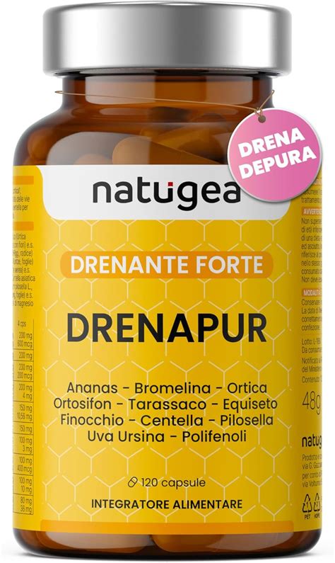 Drenante Centella Asiatica Bromelina Forte Drenante 2500 GDU Detox E