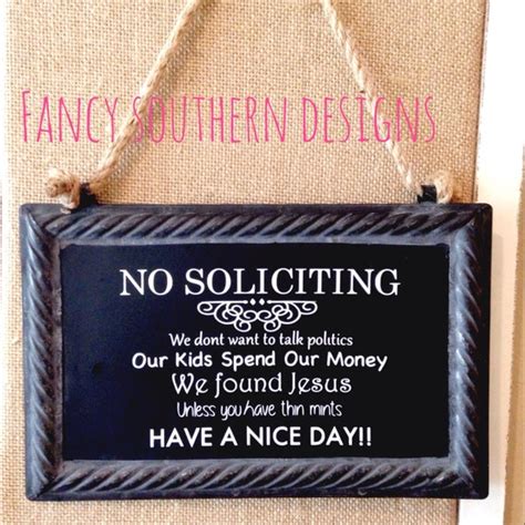 Funny No Soliciting Sign