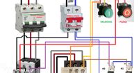 interruptor guardamotor marcha paro trifasico Esquemas eléctricos