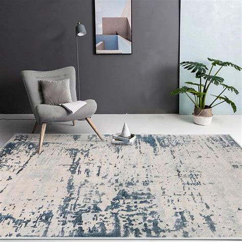 ASIinnsy Area Rugs Modern Abstract Geometric Rugs Living Room Non Slip