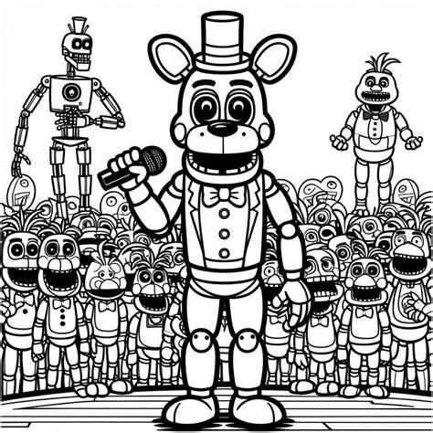 Fnaf Para Colorir Puppet - Desenhos de FNAF (Five Nights at Freddy's) para imprimir e colorir