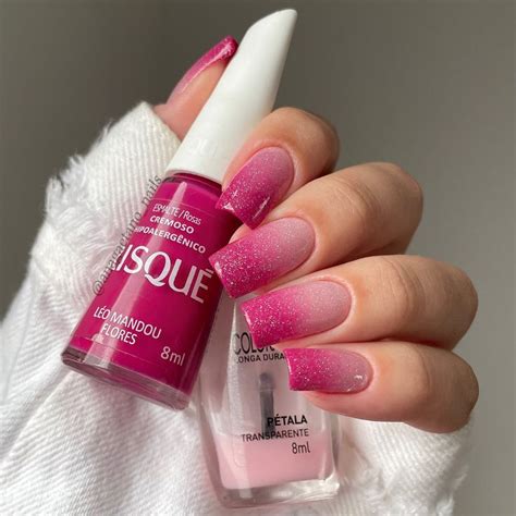 Degrad Nas Unhas Holographic Nails Square Nails Simple Nails