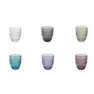 Set 6 Bicchieri Acqua Colorati Syrah New Villa D Este Home Tivoli