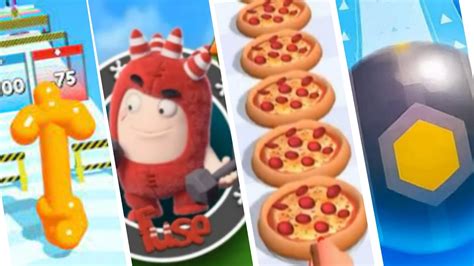 Tall Man Run Vs Oddbods Turbo Run Vs I Want Pizza Vs Action Balls I