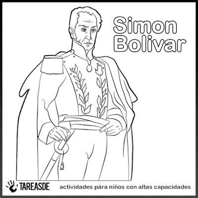 Simon Bolivar para colorear App para hacer tareas Simón bolívar