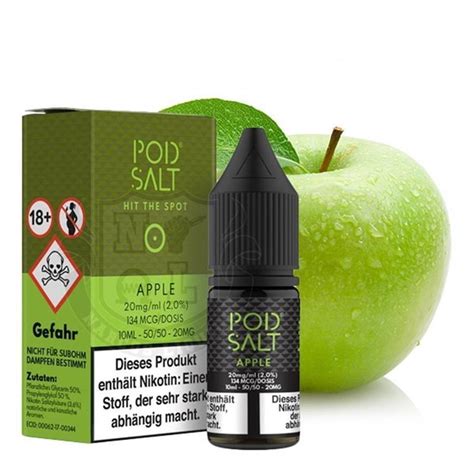 POD SALT Apple Nikotinsalz Liquid 10 Ml Nikotinmenge 20mg