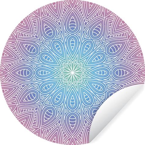 WallCircle Muurstickers Behangcirkel Mandala Met Detail 120x120