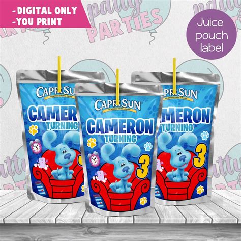 BLUES CLUES JUICE POUCH LABELS BLUES CLUES CAPRISUN LABEL Clue Party