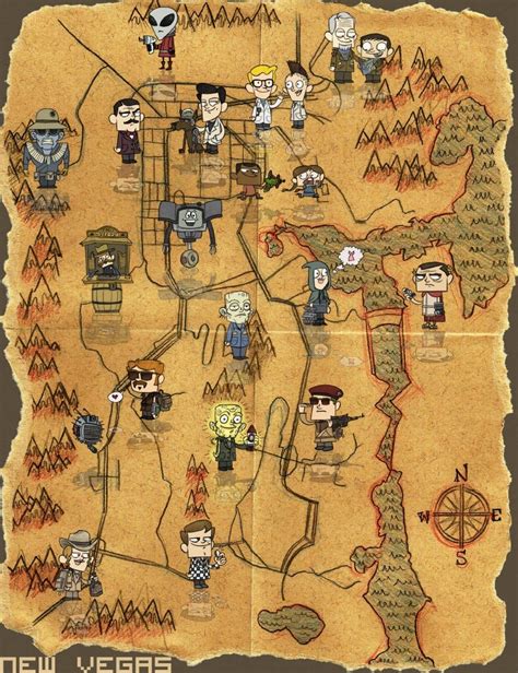 Fallout New Vegas Map Is Not To Scale, But Fit For A Poster