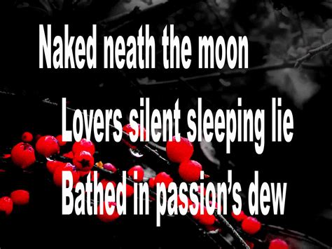 Poetry Senryū Naked Neath the Moon A Poem by Goff James Art