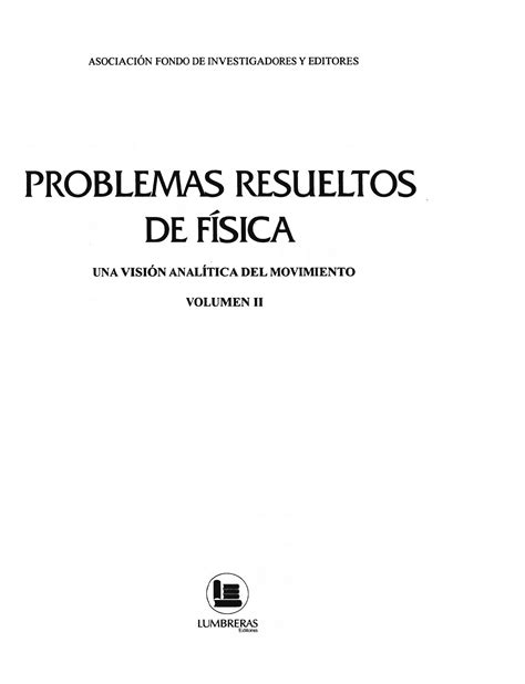 Solution Problemas Resueltos De Fi Sica Studypool