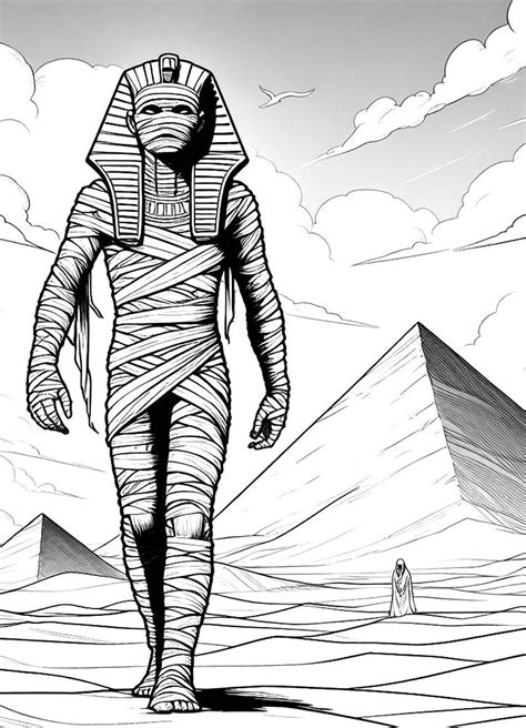 Egypt Mummy Printable Pages