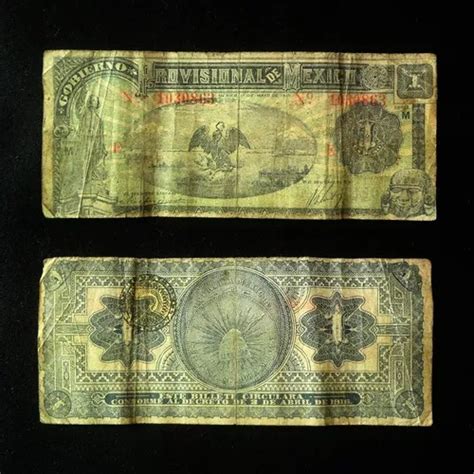 Billete 1 Peso 1915 Gobierno Provisional Indomables Revoluci