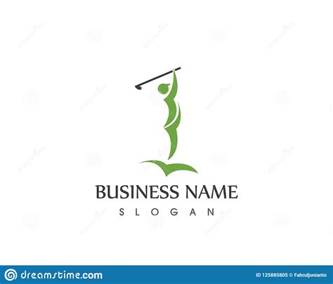 Plantilla Del Vector Del Logotipo Del Golf Ilustración del Vector