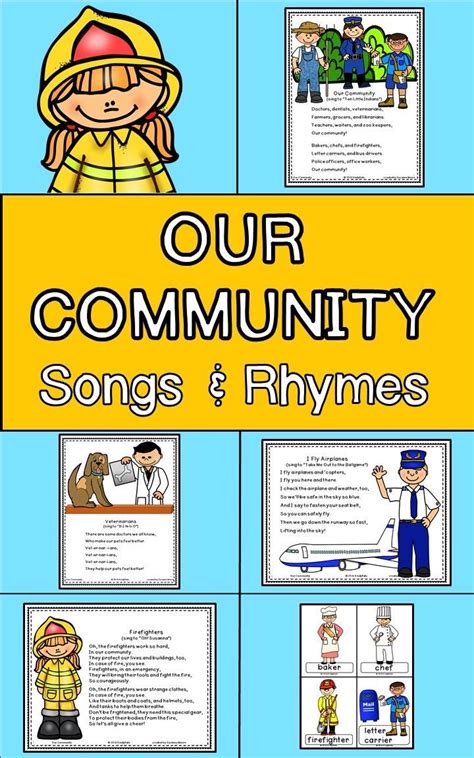 Community Helpers Circle Time Songs and Rhymes, Firefighter, Police Officer