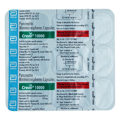 Creon Capsule Uses Side Effects Price Apollo Pharmacy