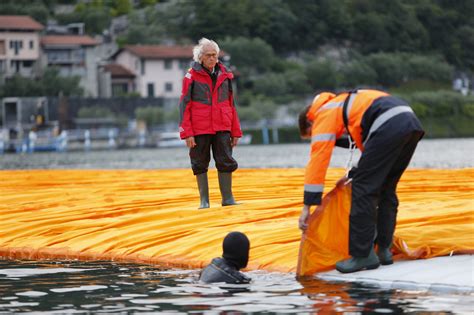 Gallery of The Floating Piers Opens on Lake Iseo Allowing Visitors to ...