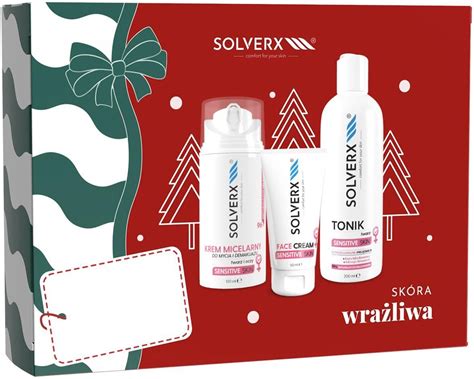 Zestaw Dla Kobiety Solverx Sensitive Skin Zestaw Krem Micelarny Do