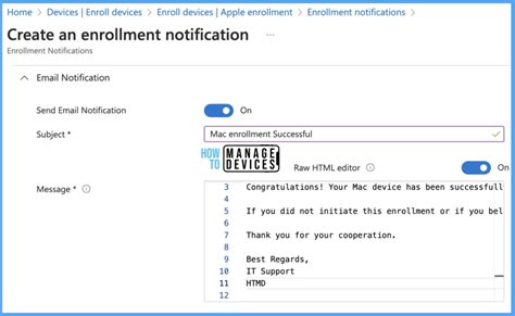 Setup Enrollment Notification In Intune For Mac Devices Htmd Blog