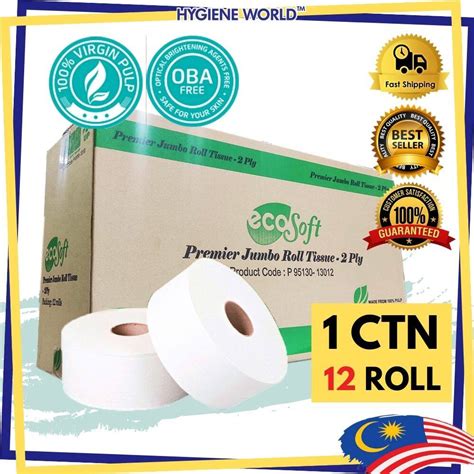 Jumbo Roll Tissue JRT JRT Toilet Tissue Tisu Tandas Tisu Bulat