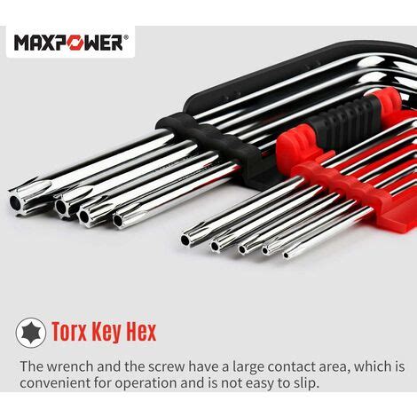 Llaves Torx Maxpower Juego De Llaves Hexagonales Torx Largas Llave