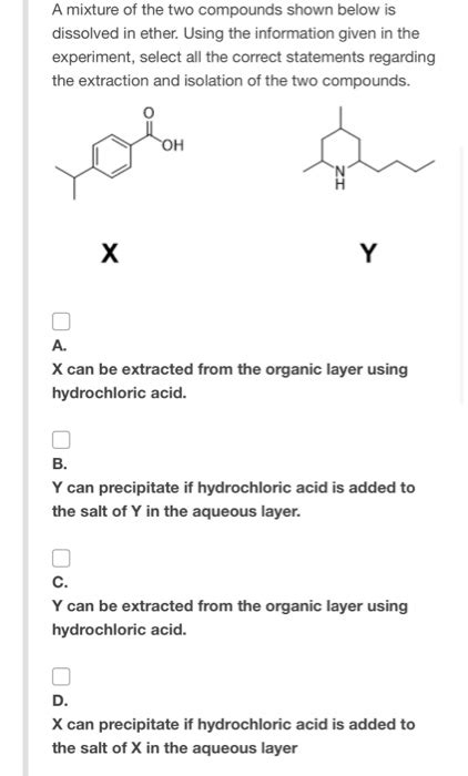 Solved A Mixture Of The Two Compounds Shown Below Is Chegg