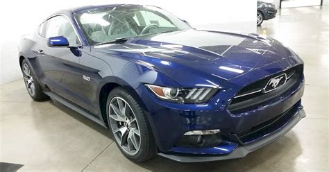 Kona Blue 2015 Ford Mustang Gt 50th Anniversary Fastback Photo Detail